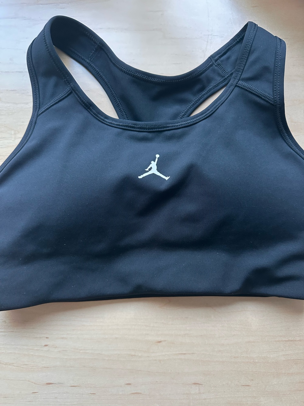 Jordan Black One-Piece Swim Top with White Jumpman
